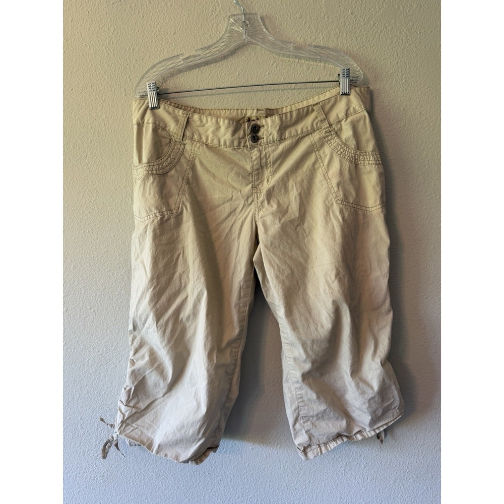 Lei Khaki Cropped Leg Womens Lightweight Womens Capri‎ Size 14